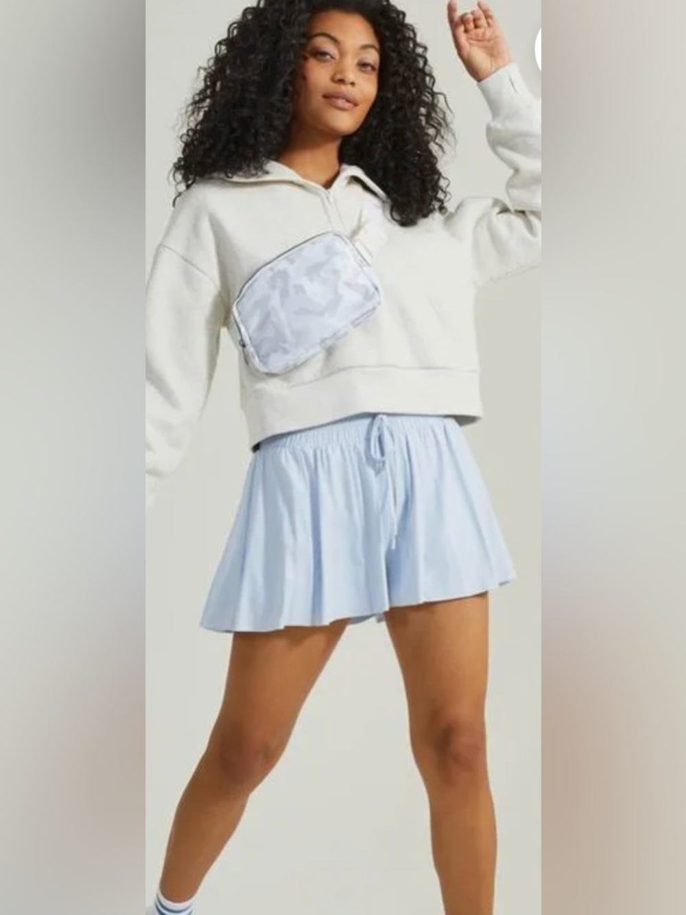 ASR Rhythm Flowy Shorts Skyway Blue Tennis Pickleball Built-In Liner S